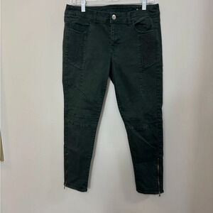 Women's American Eagle Moto Skinny Ankle Zip Mid Rise Skinny Pants. Size 10 S
